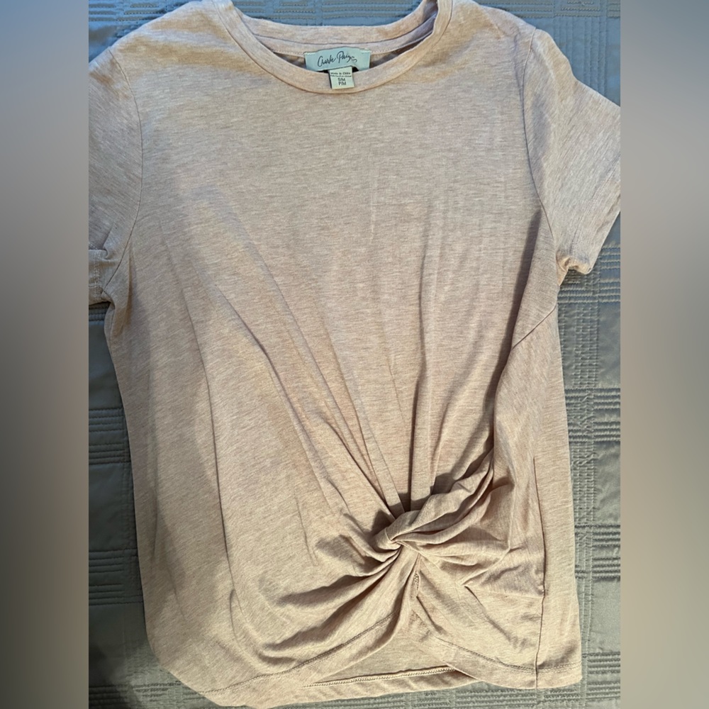 Charlie Paige small tan shirt